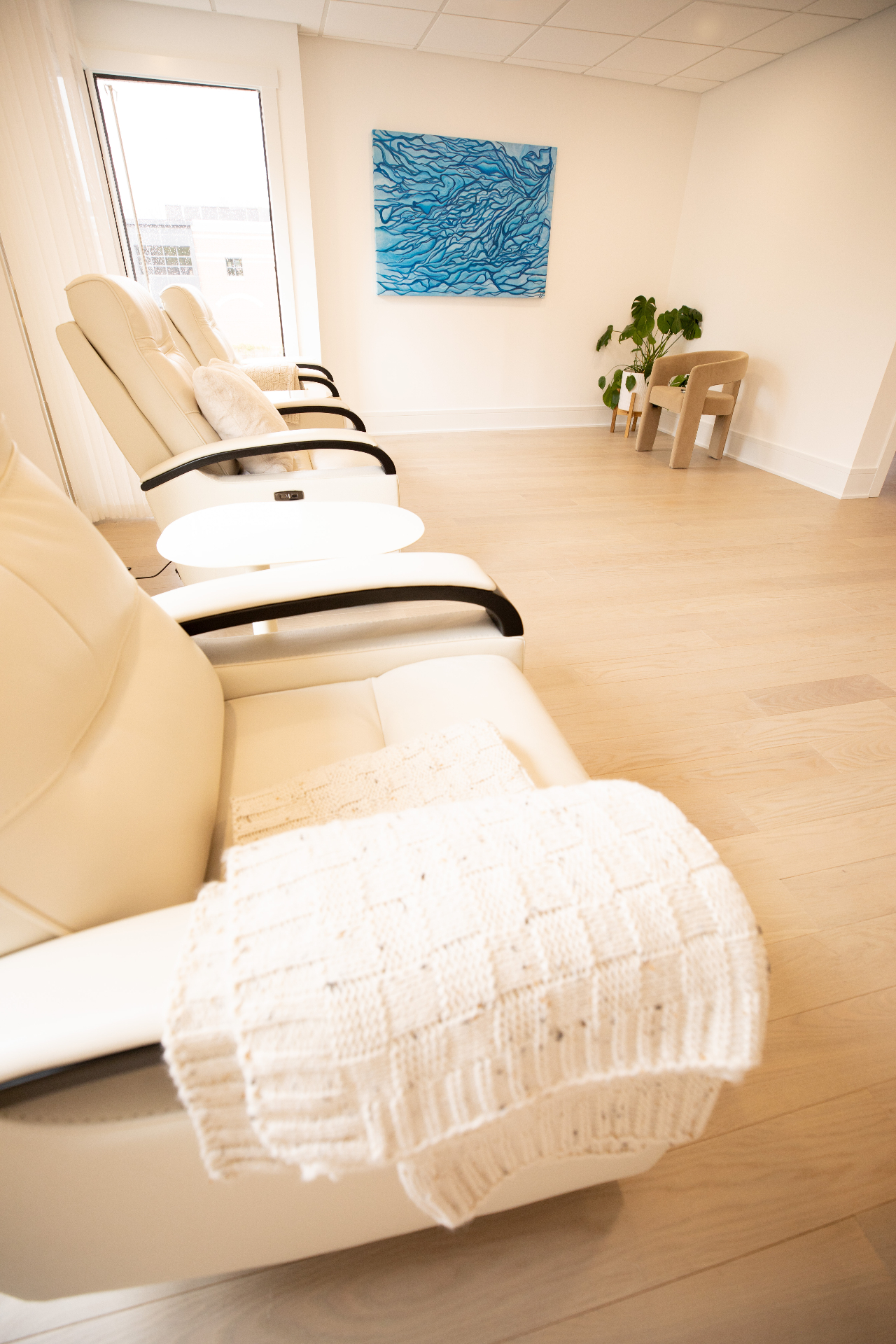 Calm InfuseWell wellness lounge interior